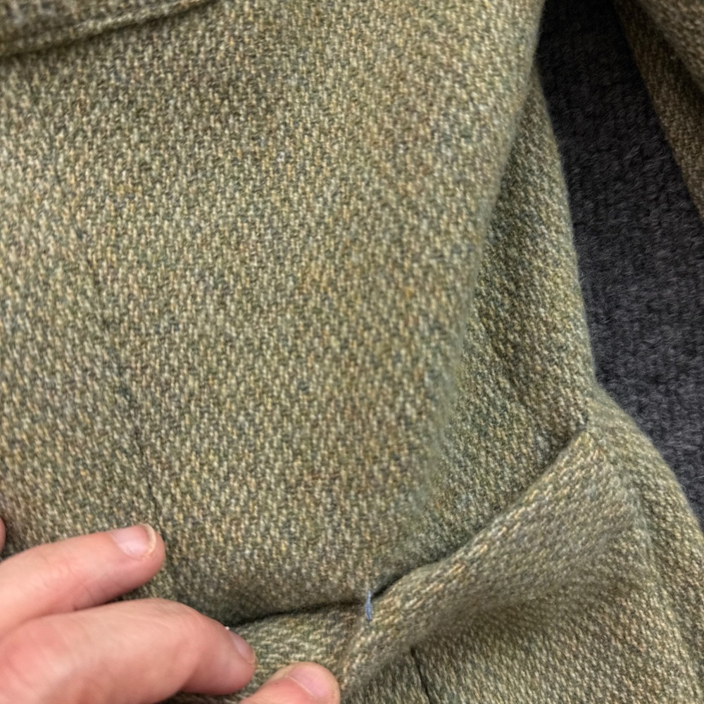 Lauren Ralph Lauren Blazer Womens 8P Green Wool Blend Tweed Equestrian Button - Picture 8 of 14